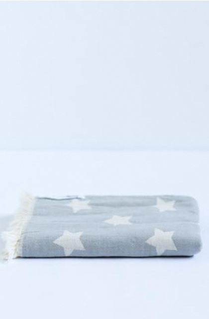 Oteki Star Towel - Light Grey