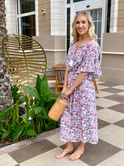 Gypsy dress - Cream Floral