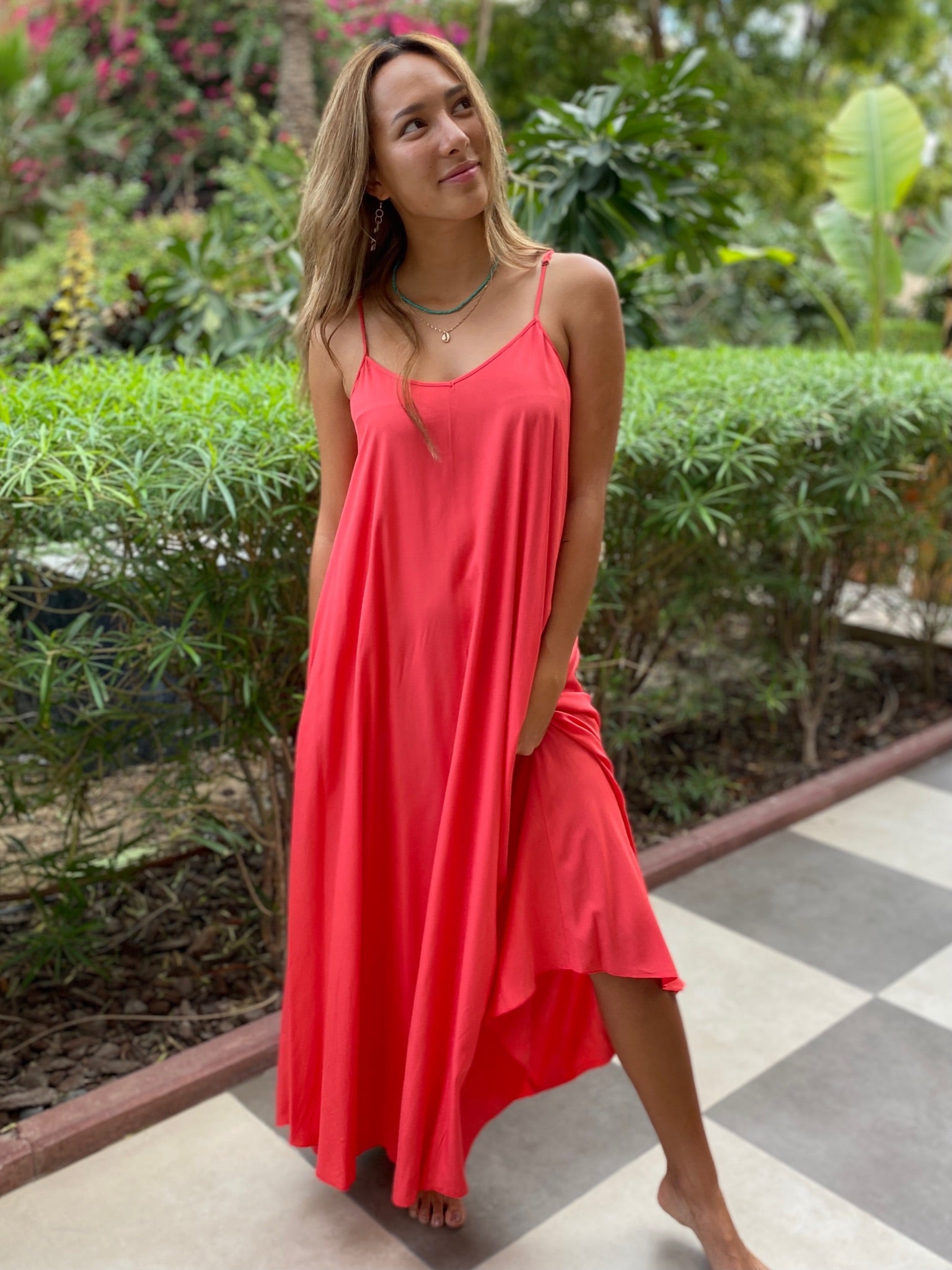 Monica Maxi Dress - Watermelon