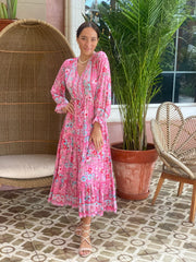 Marnie Dress - Pink Peony