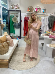 Island Dress - Dusty Pink Flower