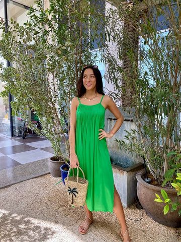 Ella Dress - Bright Green