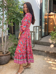 Marnie Dress - Red Taro