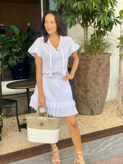 Izzy Dress Broderie Anglais White