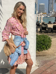 Gigi Dress - Pink Paisley