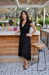 Maxi Wrap Dress - Classic Black