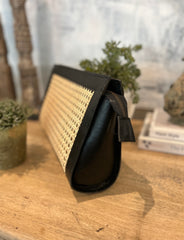 Open Weave Clutch - Large Black